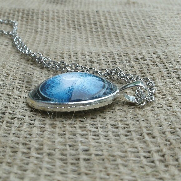 Stargate Glass Cabochon Pendant Necklace - Picture 7 of 12